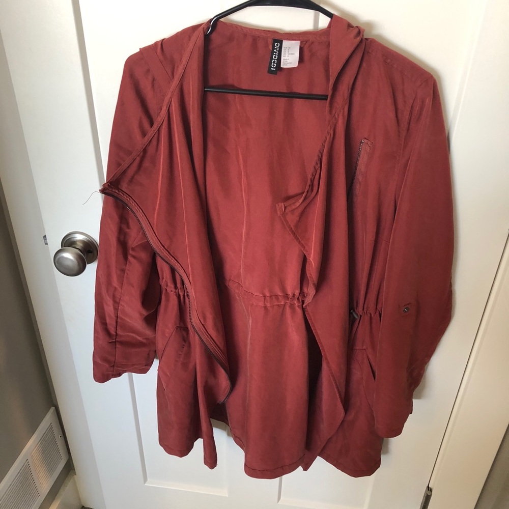 H&M burnt orange lightweight jacket!